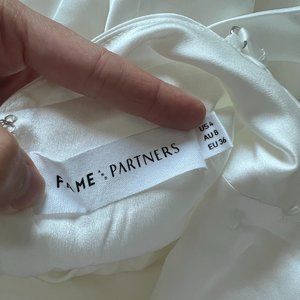 Strappy Draped Gown - Satin/Ivory